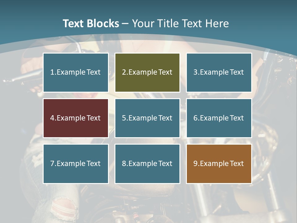 Pretty Adventure Motorbike PowerPoint Template