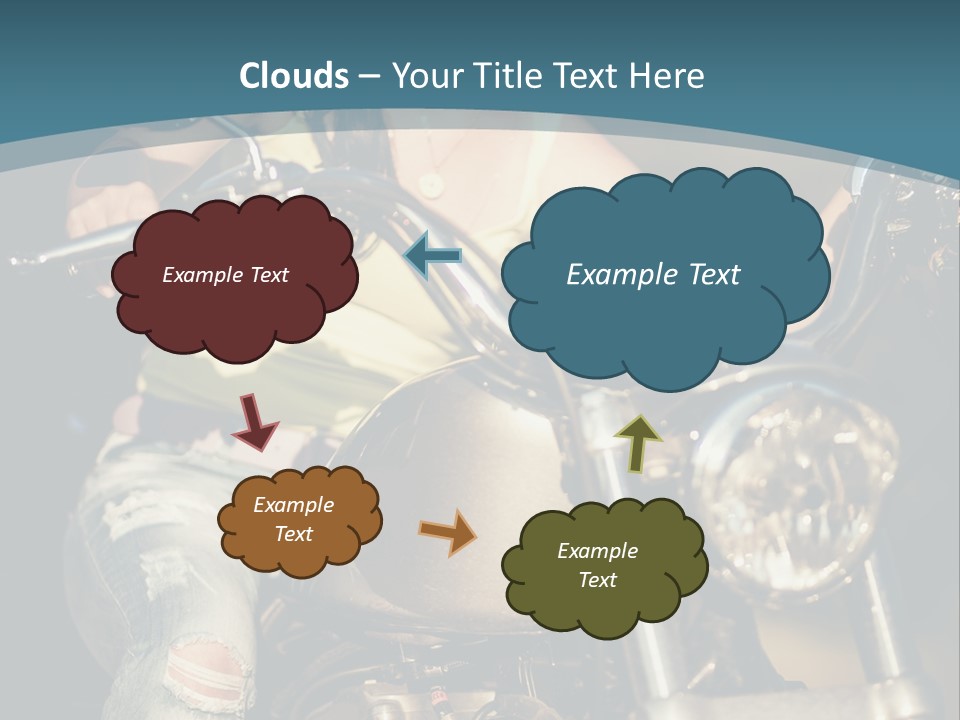 Pretty Adventure Motorbike PowerPoint Template