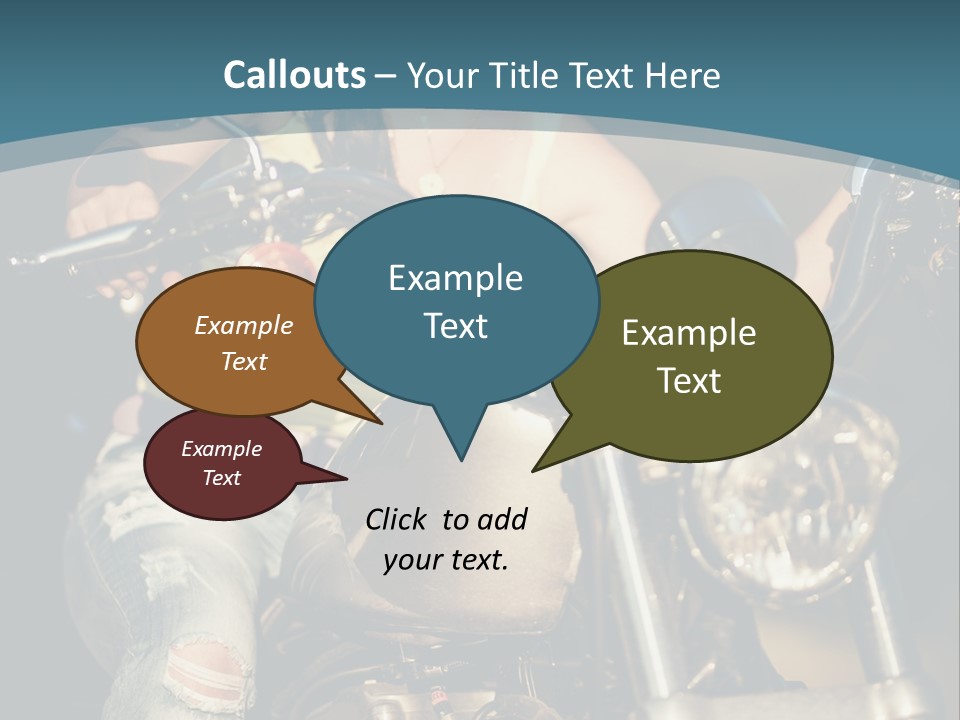 Pretty Adventure Motorbike PowerPoint Template