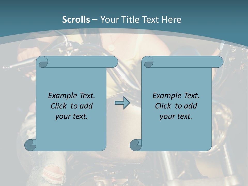 Pretty Adventure Motorbike PowerPoint Template