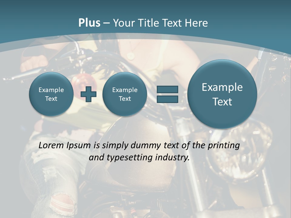 Pretty Adventure Motorbike PowerPoint Template