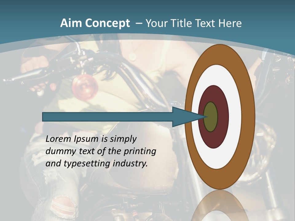 Pretty Adventure Motorbike PowerPoint Template