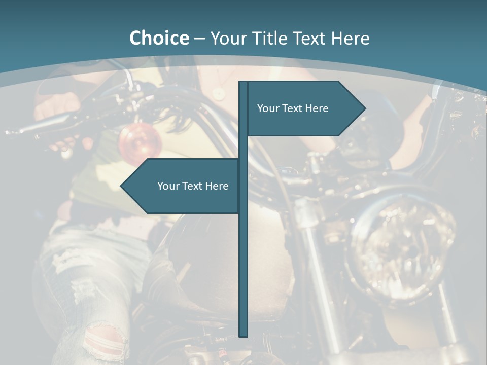 Pretty Adventure Motorbike PowerPoint Template