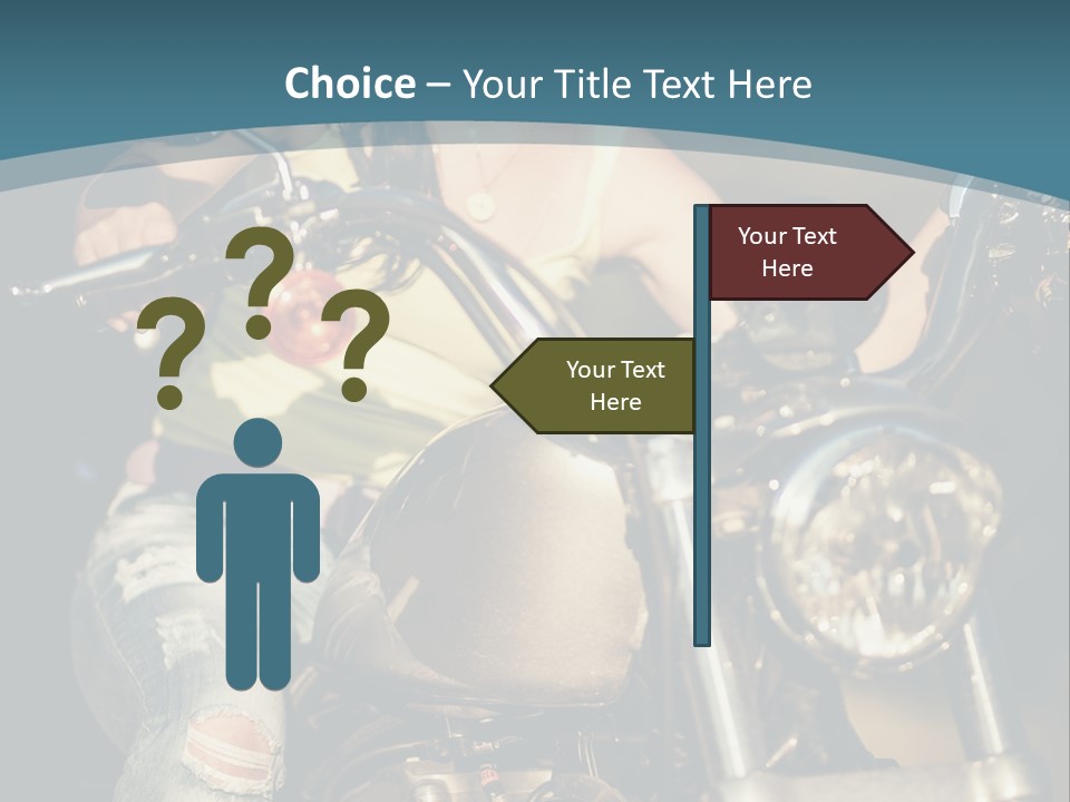 Pretty Adventure Motorbike PowerPoint Template