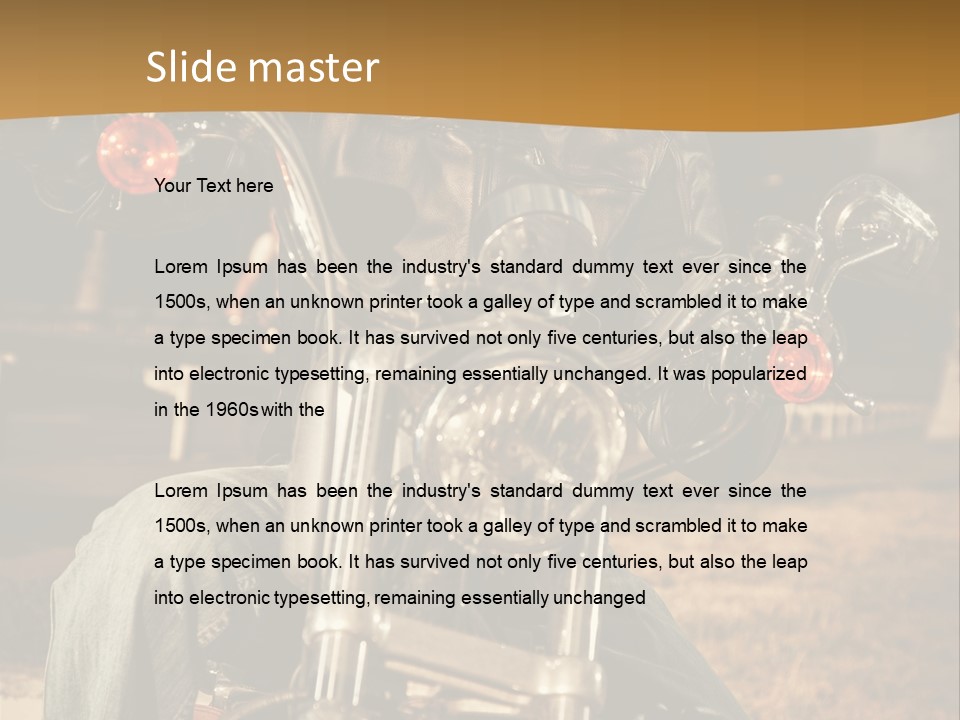 Brown Sunglasses Outdoor PowerPoint Template