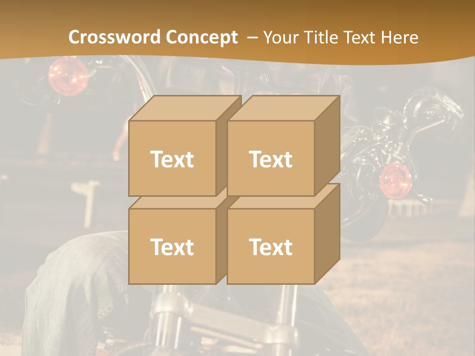 Brown Sunglasses Outdoor PowerPoint Template