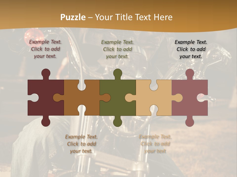 Brown Sunglasses Outdoor PowerPoint Template