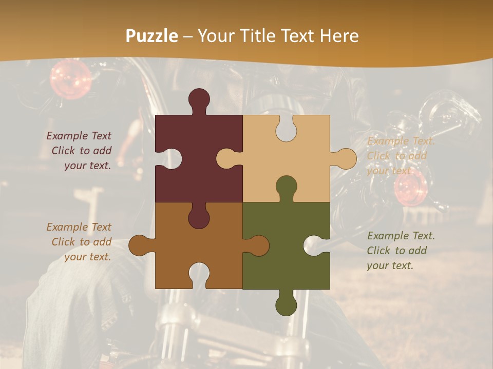 Brown Sunglasses Outdoor PowerPoint Template