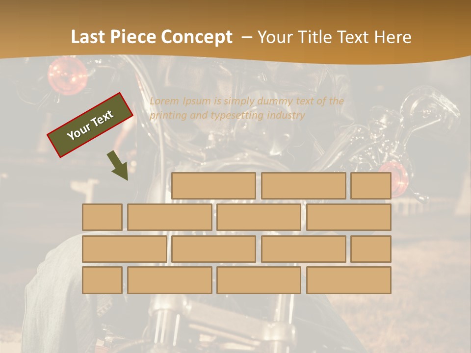 Brown Sunglasses Outdoor PowerPoint Template