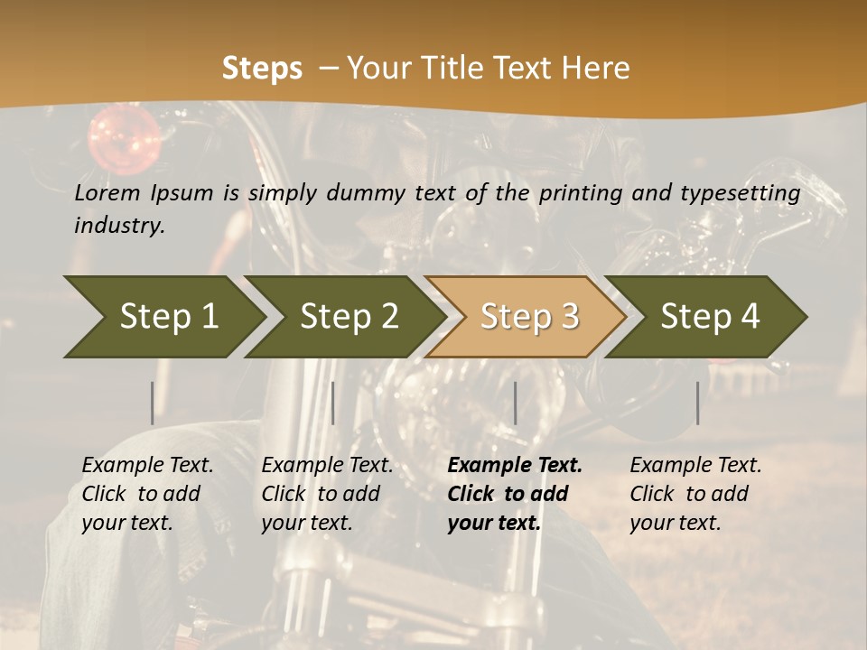 Brown Sunglasses Outdoor PowerPoint Template
