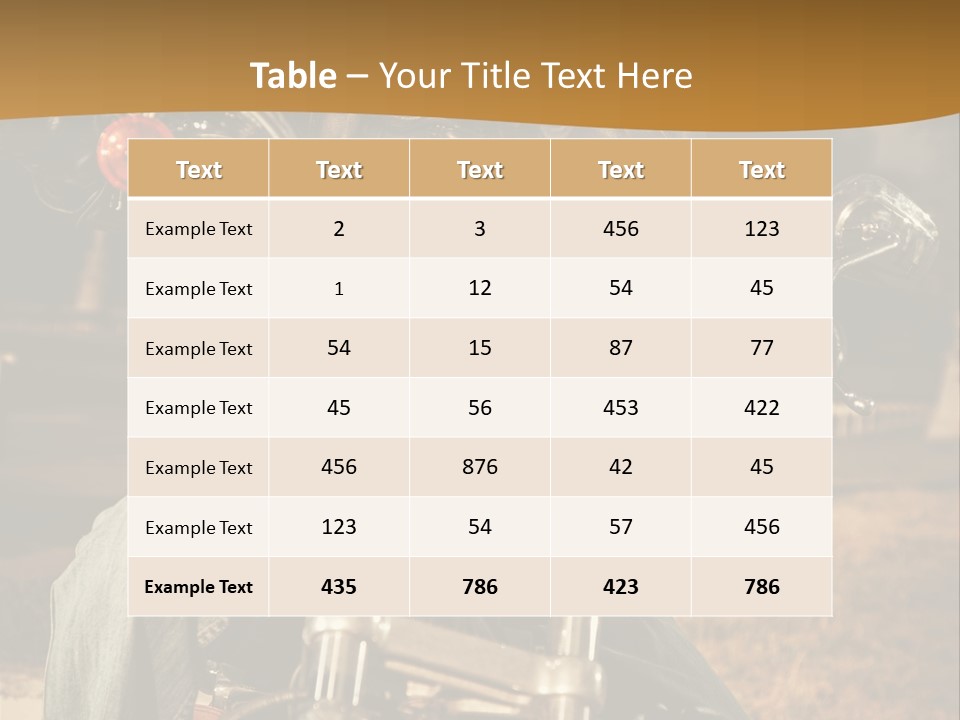 Brown Sunglasses Outdoor PowerPoint Template