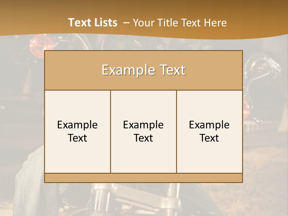 Brown Sunglasses Outdoor PowerPoint Template