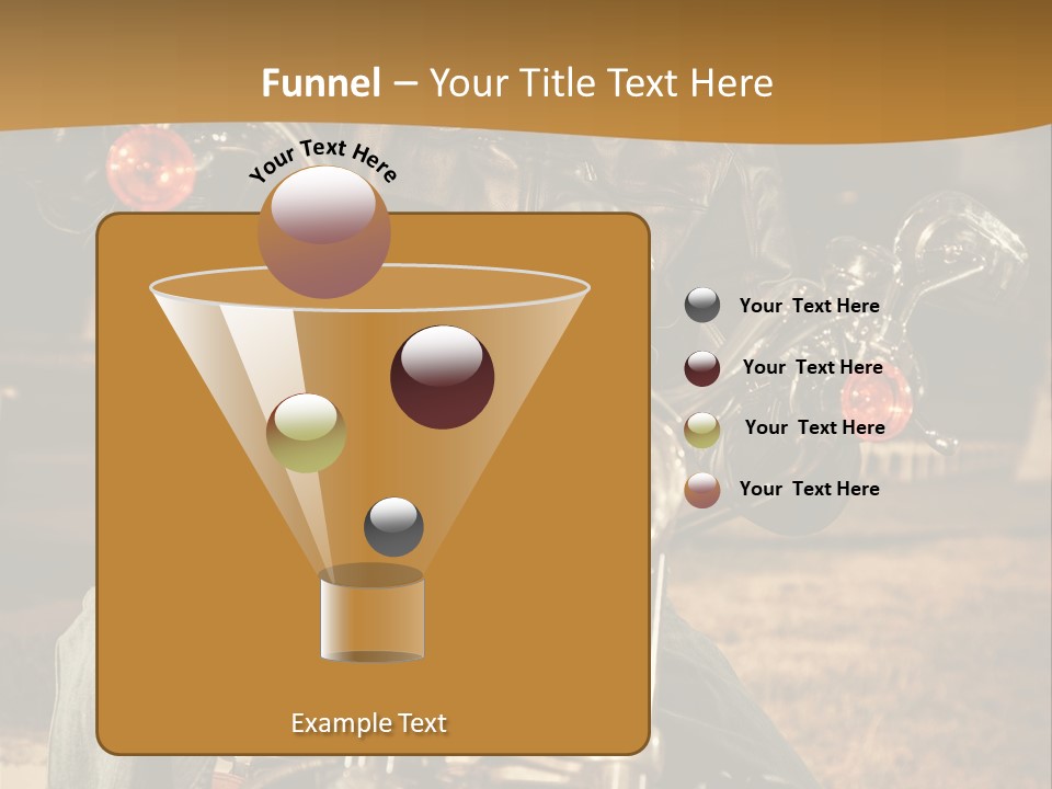 Brown Sunglasses Outdoor PowerPoint Template