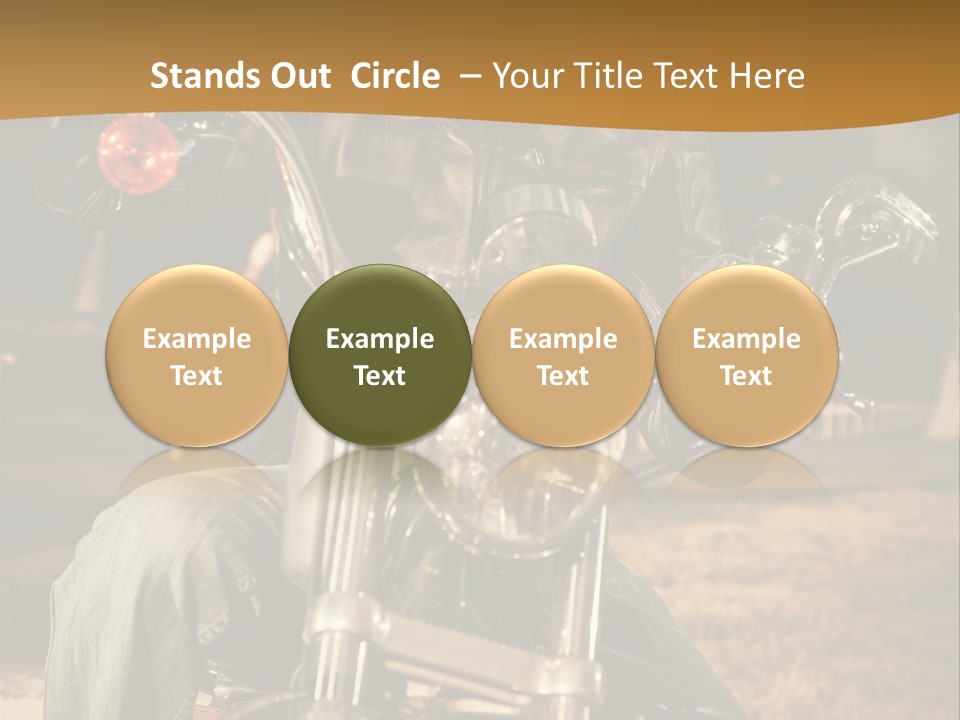 Brown Sunglasses Outdoor PowerPoint Template