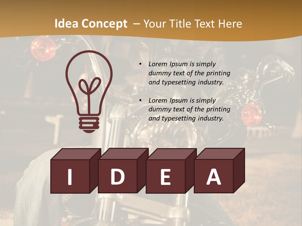 Brown Sunglasses Outdoor PowerPoint Template