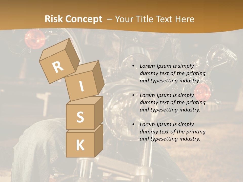 Brown Sunglasses Outdoor PowerPoint Template