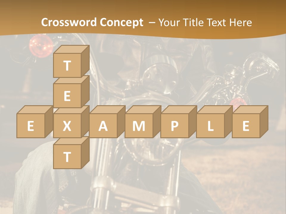 Brown Sunglasses Outdoor PowerPoint Template