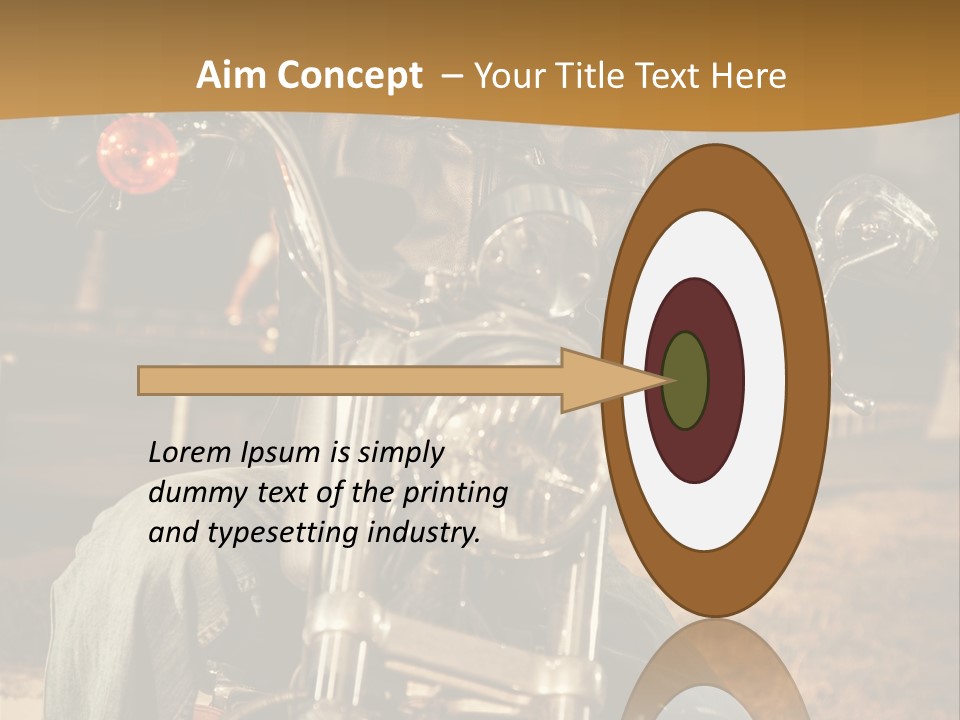 Brown Sunglasses Outdoor PowerPoint Template