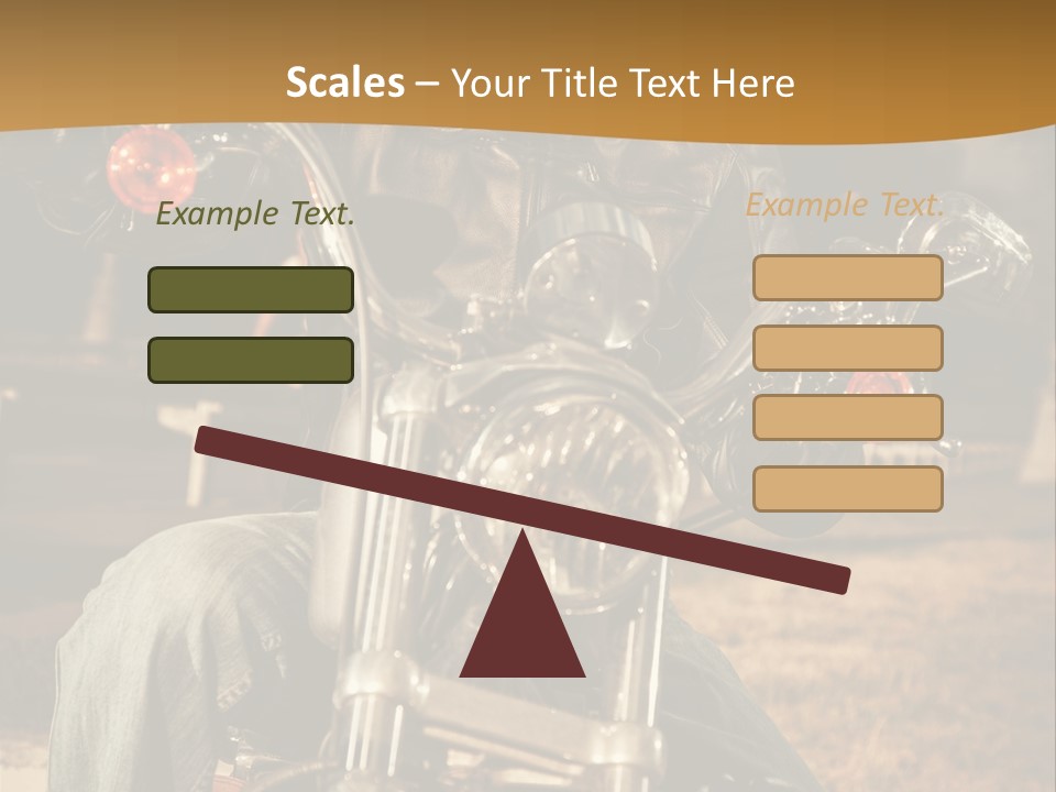 Brown Sunglasses Outdoor PowerPoint Template