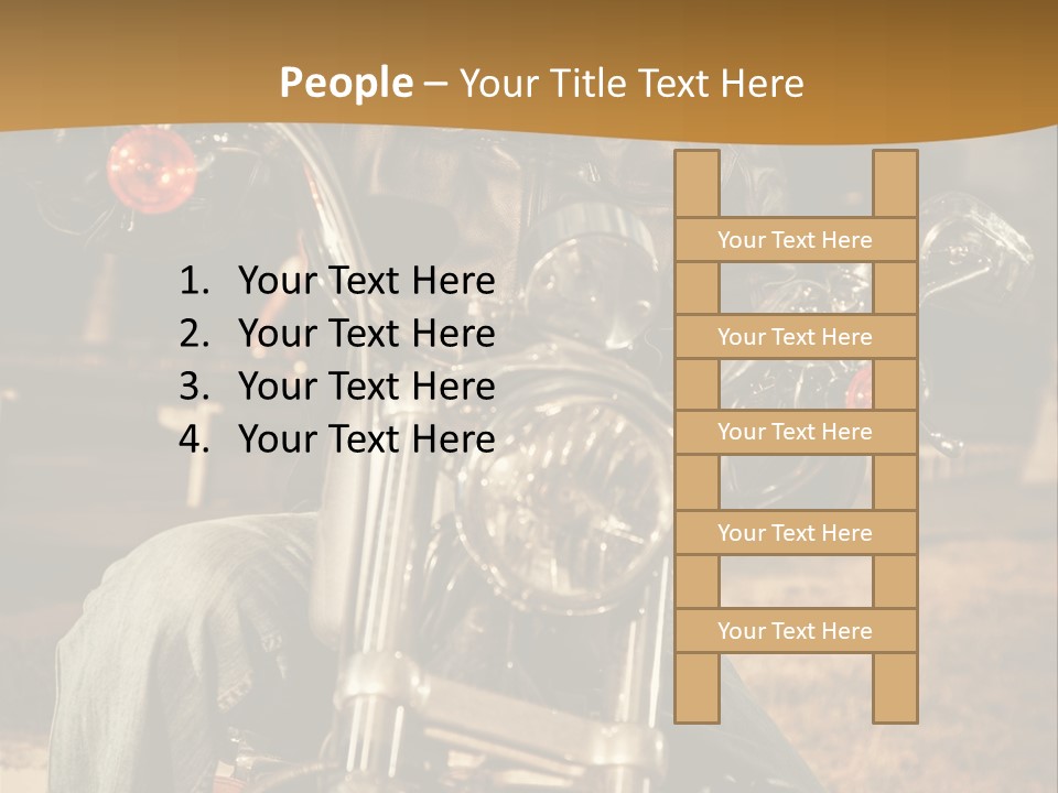 Brown Sunglasses Outdoor PowerPoint Template