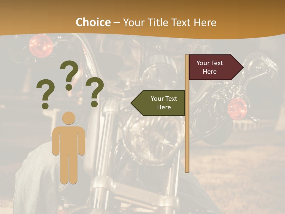 Brown Sunglasses Outdoor PowerPoint Template