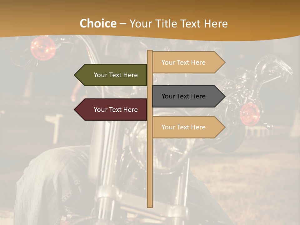 Brown Sunglasses Outdoor PowerPoint Template