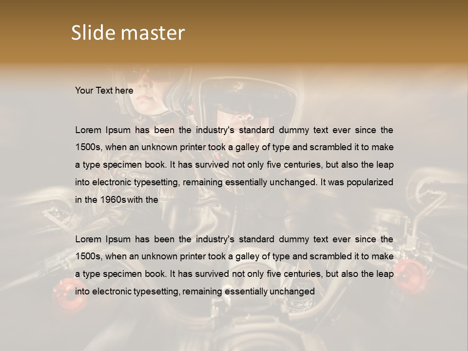 Lifestyle Transport Bike PowerPoint Template