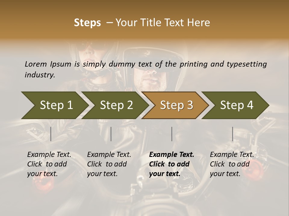 Lifestyle Transport Bike PowerPoint Template