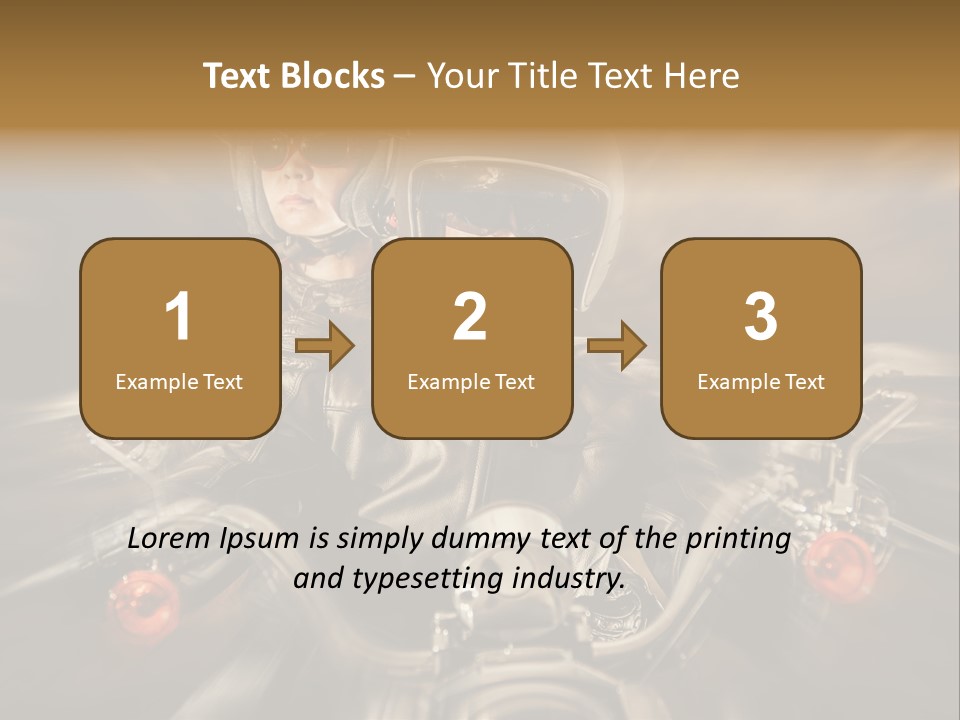 Lifestyle Transport Bike PowerPoint Template