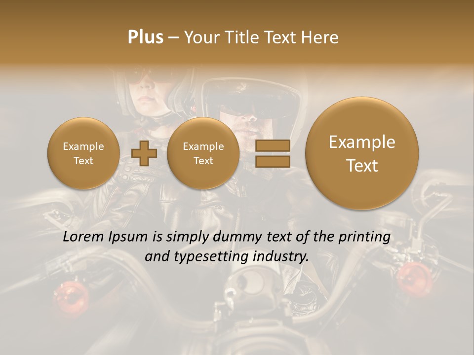 Lifestyle Transport Bike PowerPoint Template