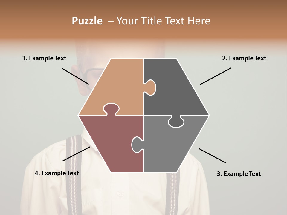 Blackboard Color Image Hand PowerPoint Template