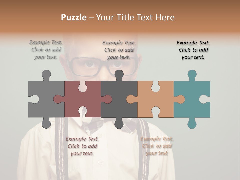 Blackboard Color Image Hand PowerPoint Template