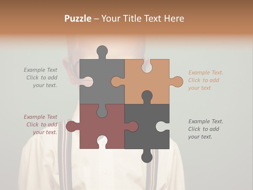 Blackboard Color Image Hand PowerPoint Template