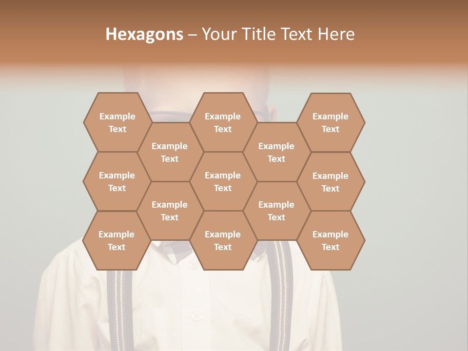 Blackboard Color Image Hand PowerPoint Template