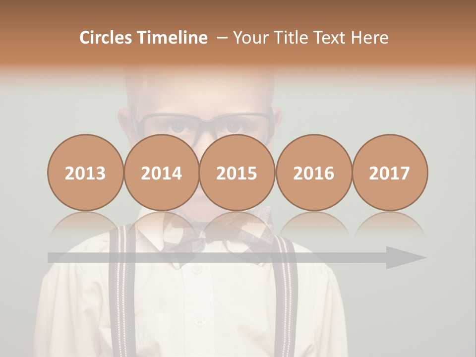 Blackboard Color Image Hand PowerPoint Template