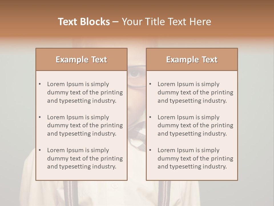 Blackboard Color Image Hand PowerPoint Template
