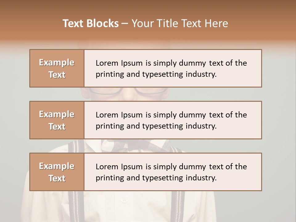 Blackboard Color Image Hand PowerPoint Template