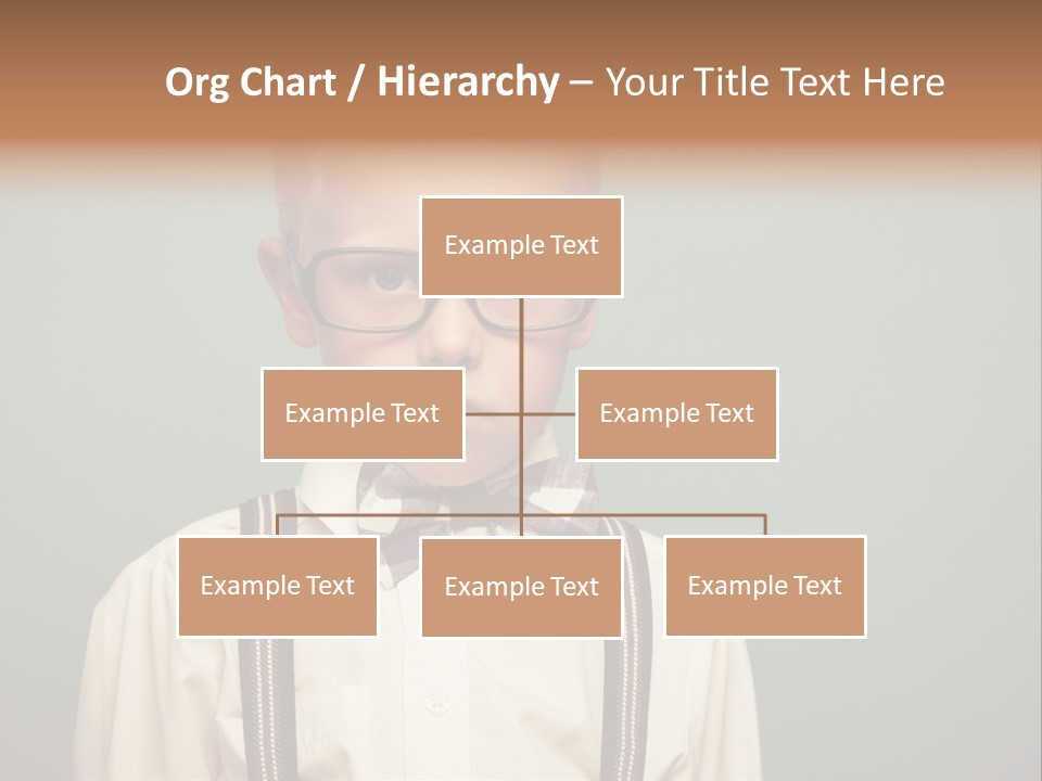 Blackboard Color Image Hand PowerPoint Template