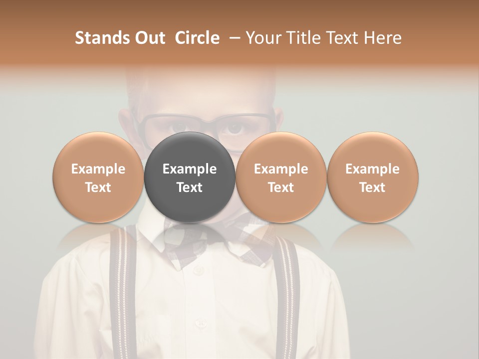 Blackboard Color Image Hand PowerPoint Template