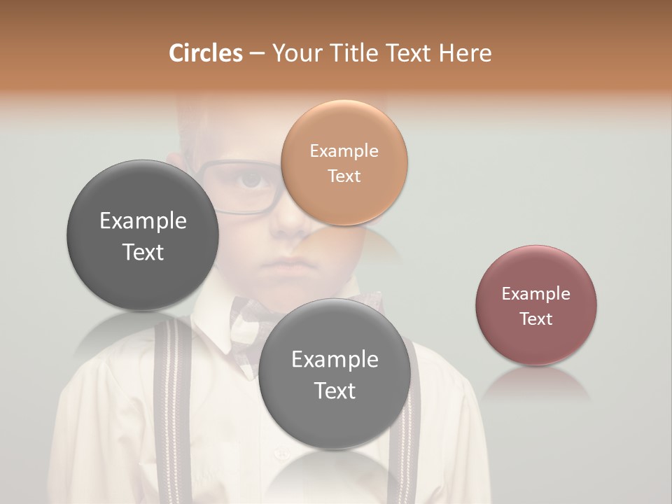 Blackboard Color Image Hand PowerPoint Template
