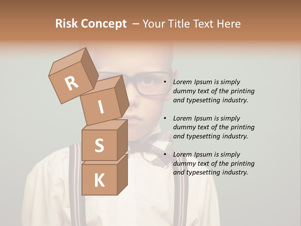 Blackboard Color Image Hand PowerPoint Template