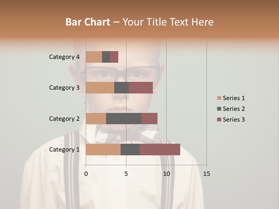 Blackboard Color Image Hand PowerPoint Template