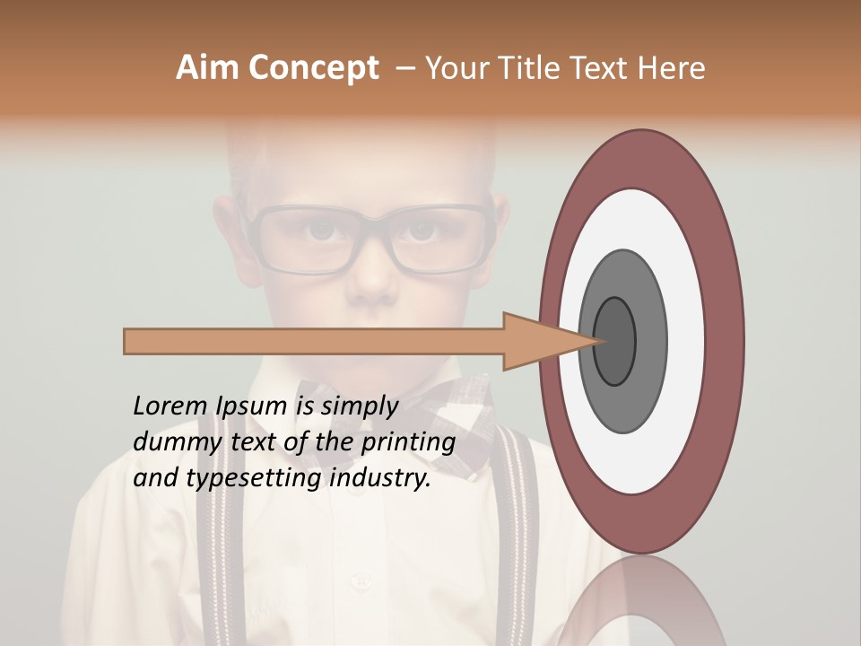 Blackboard Color Image Hand PowerPoint Template