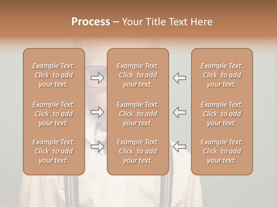 Blackboard Color Image Hand PowerPoint Template