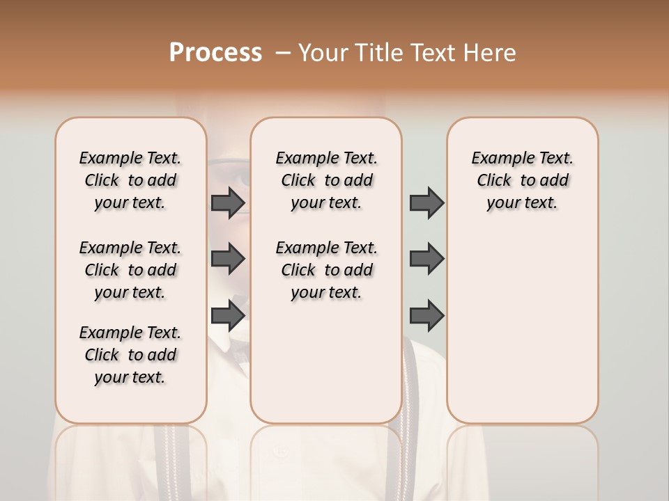 Blackboard Color Image Hand PowerPoint Template