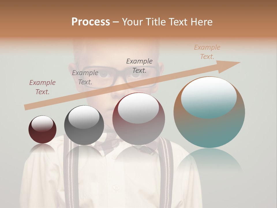 Blackboard Color Image Hand PowerPoint Template