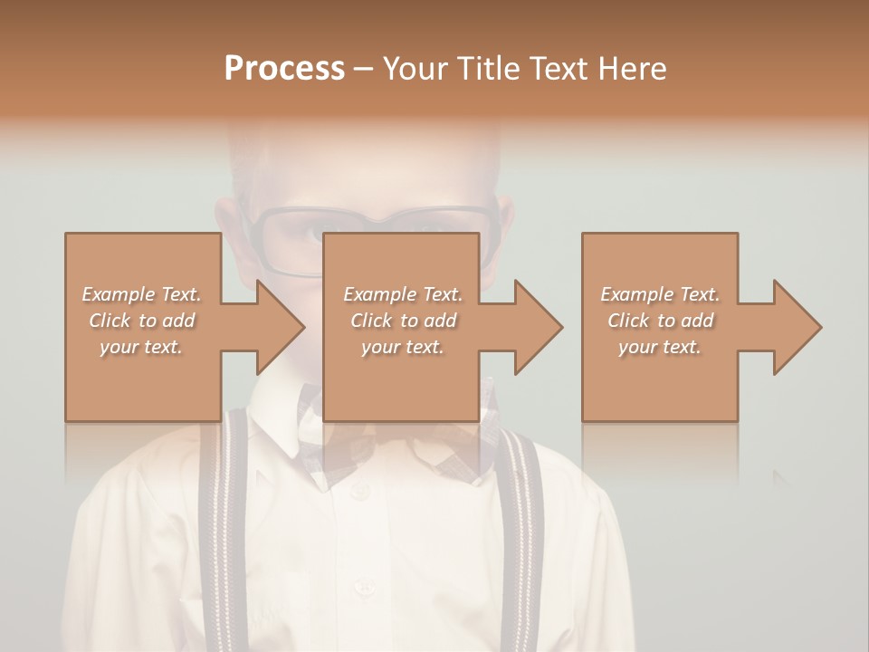 Blackboard Color Image Hand PowerPoint Template