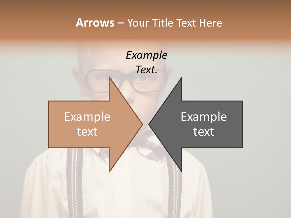 Blackboard Color Image Hand PowerPoint Template