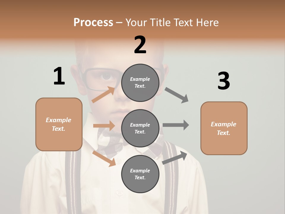 Blackboard Color Image Hand PowerPoint Template