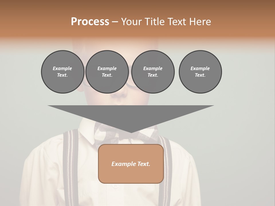 Blackboard Color Image Hand PowerPoint Template